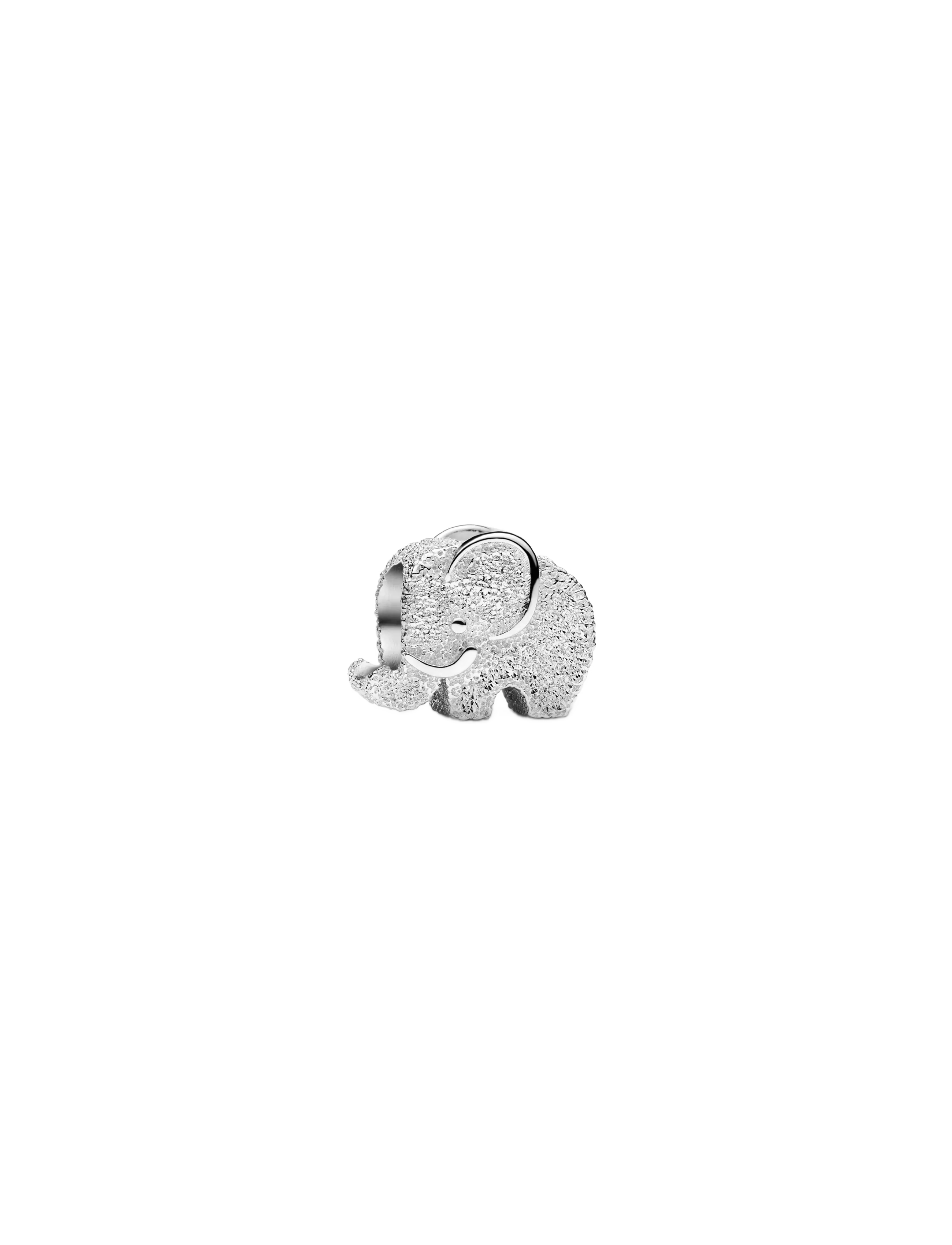 Pandora Textured Elephant Mini Charm, Kvinder, Elefant Mini Charm, Sølv, Str: ONE SIZE