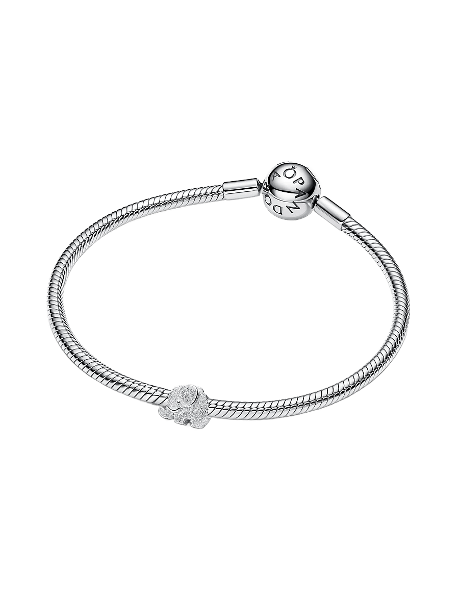 Pandora - Textured Elephant Mini Charm - hangers - no color - 2