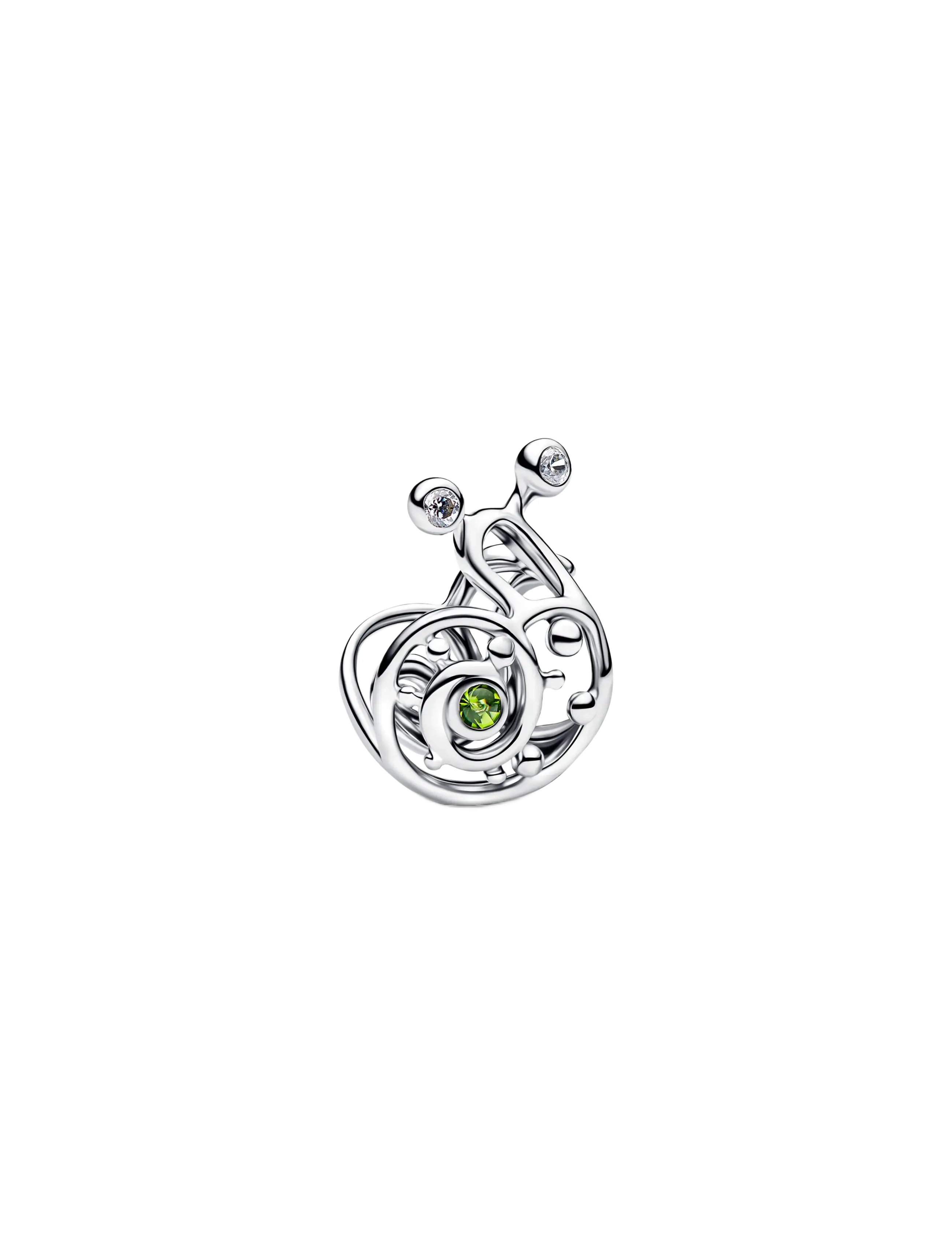 Pandora Snail Openwork Charm - Valentines - GREEN / silver