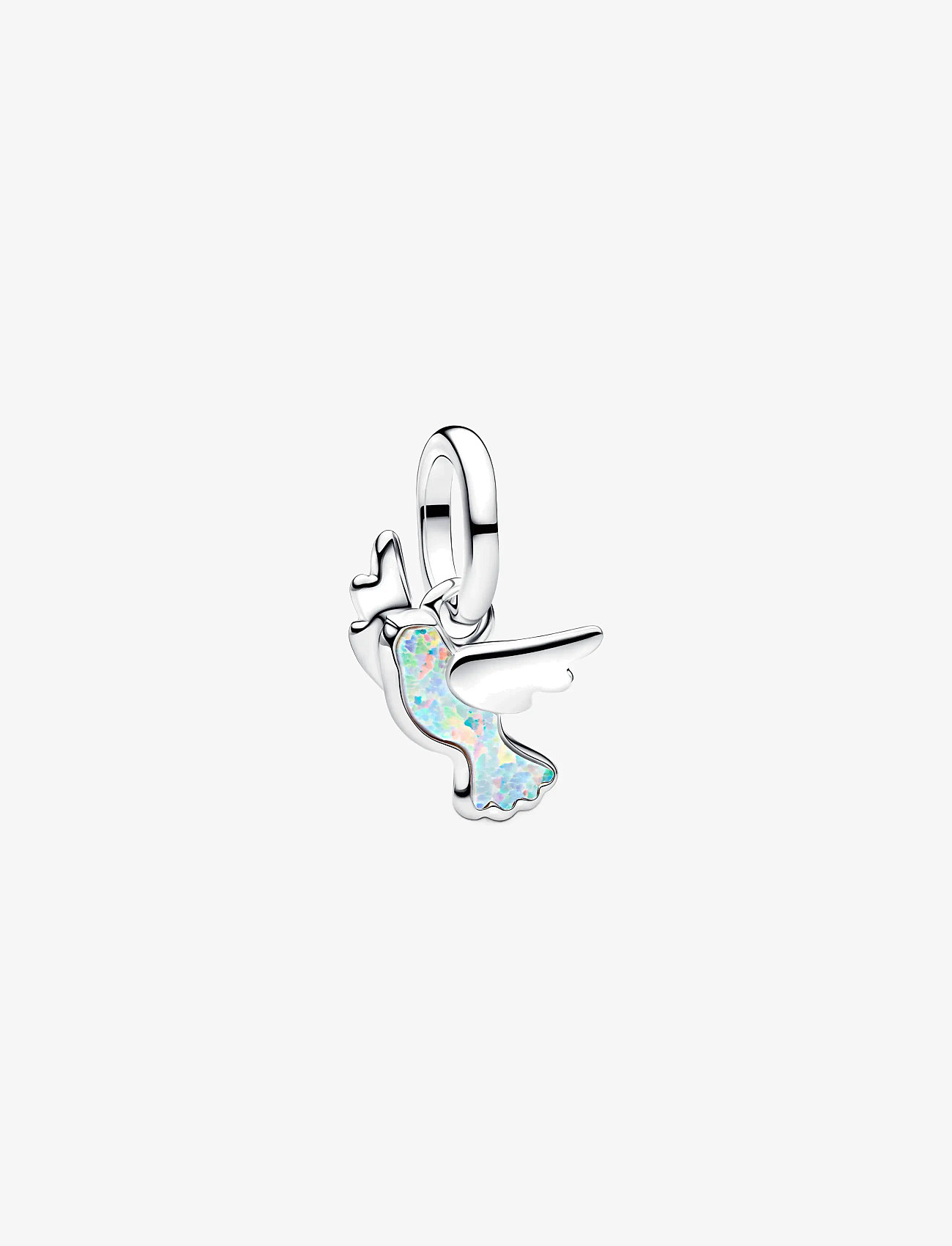 Pandora - White Dove Mini Dangle Charm - vedhæng - white - 1