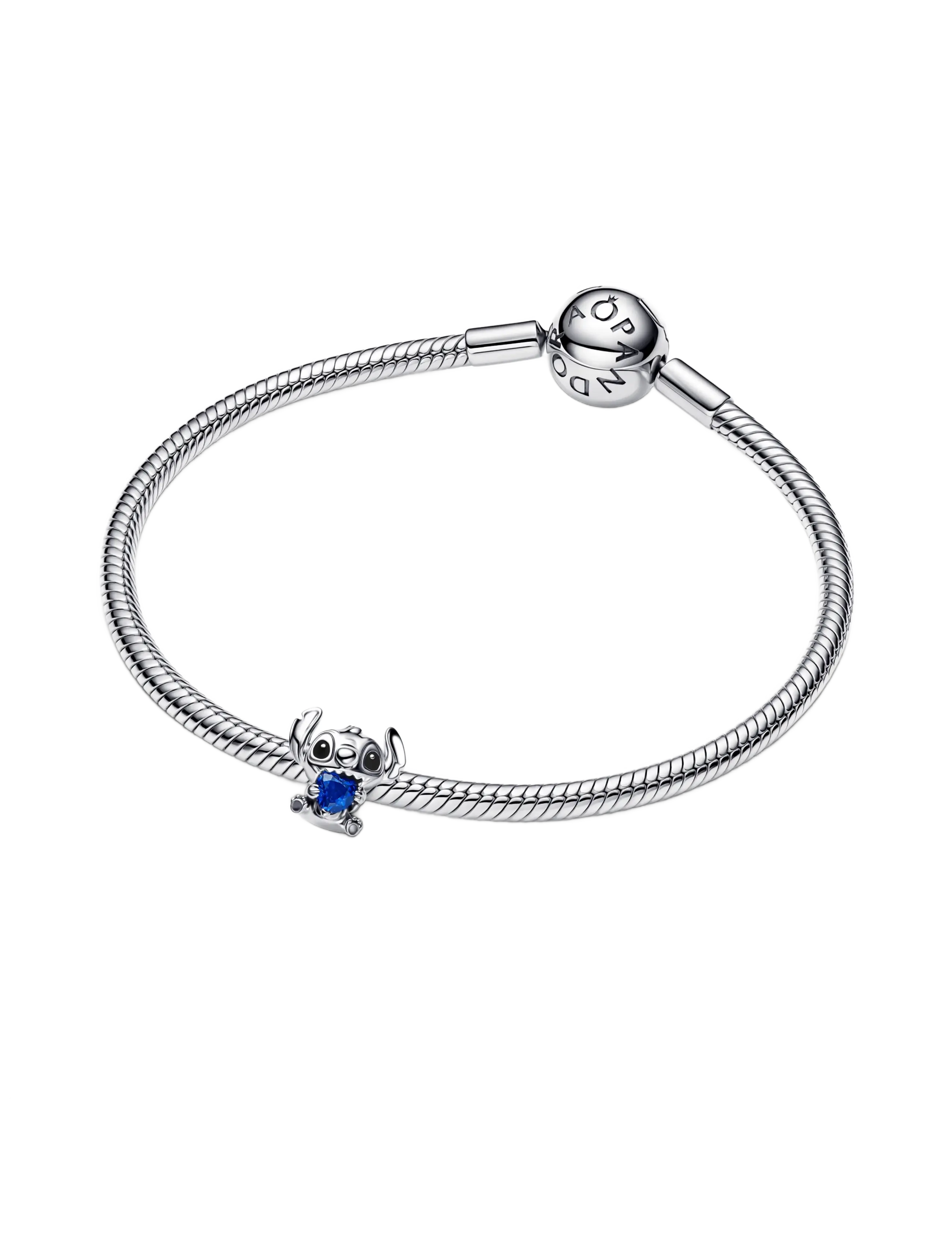 Pandora - Disney Stitch Blue Heart Charm - hängen & berlocker - blue - 3