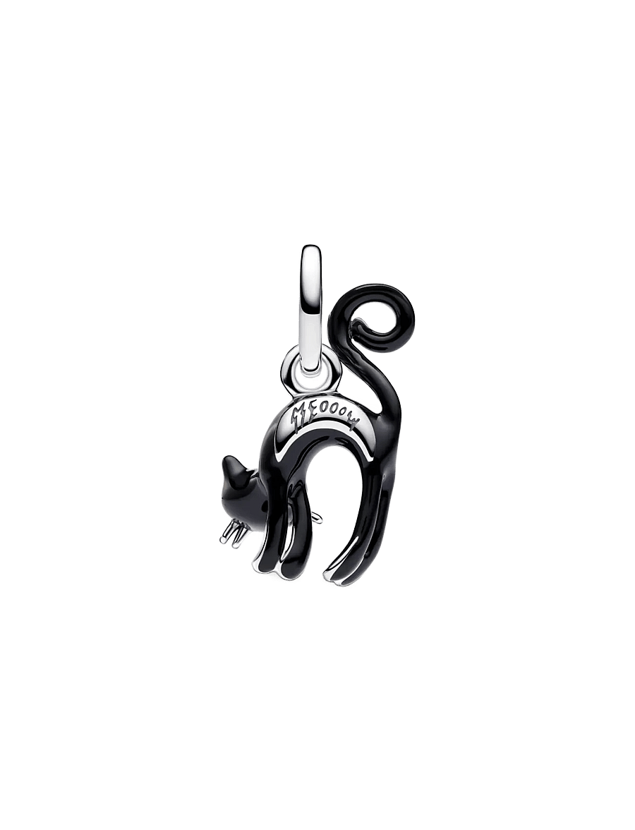 Pandora - Black Cat Dangle Charm - hängen & berlocker - black - 2