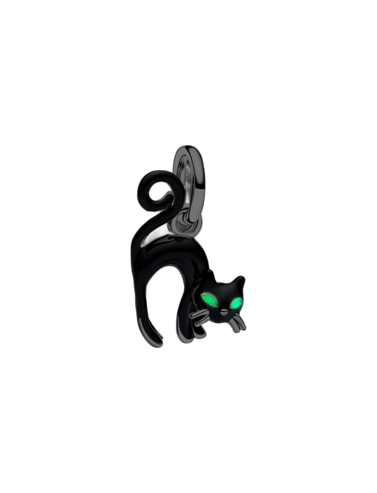 Pandora - Black Cat Dangle Charm - hängen & berlocker - black - 3