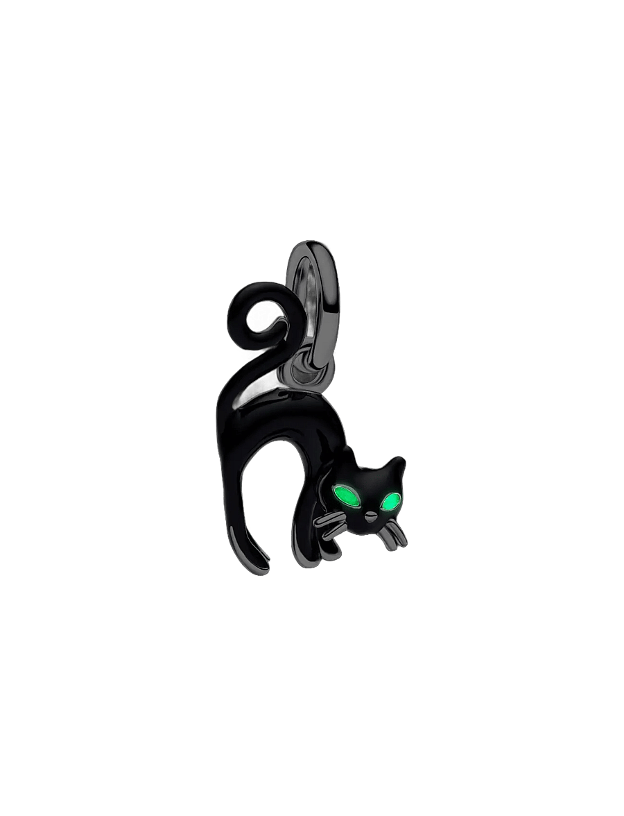 Pandora - Black Cat Dangle Charm - hängen & berlocker - black - 3