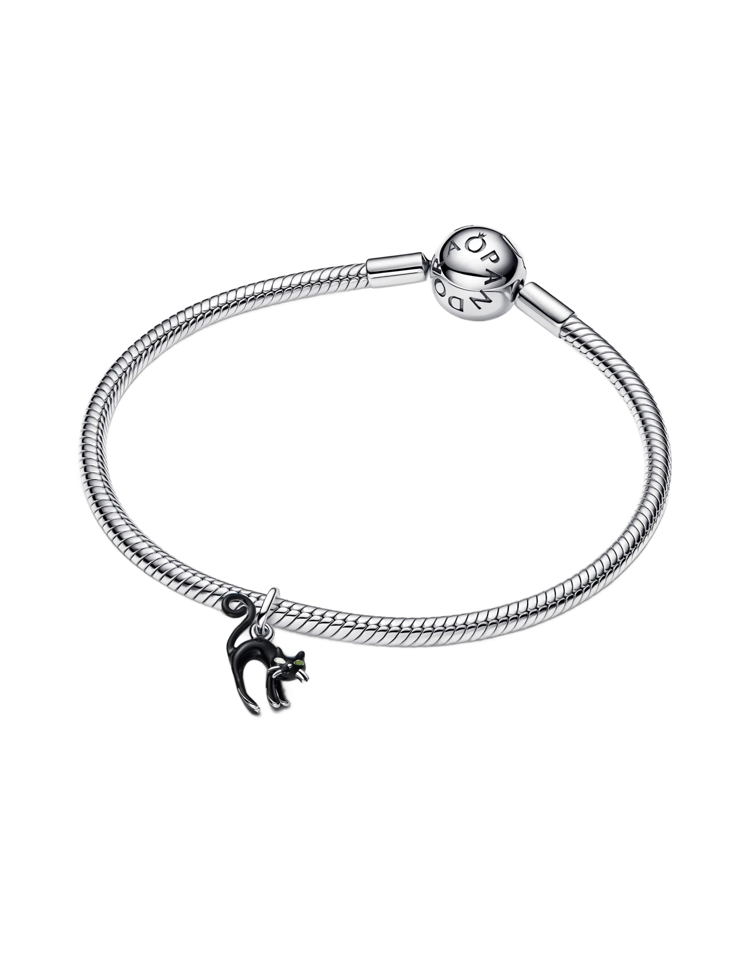 Pandora - Black Cat Dangle Charm - hängen & berlocker - black - 4