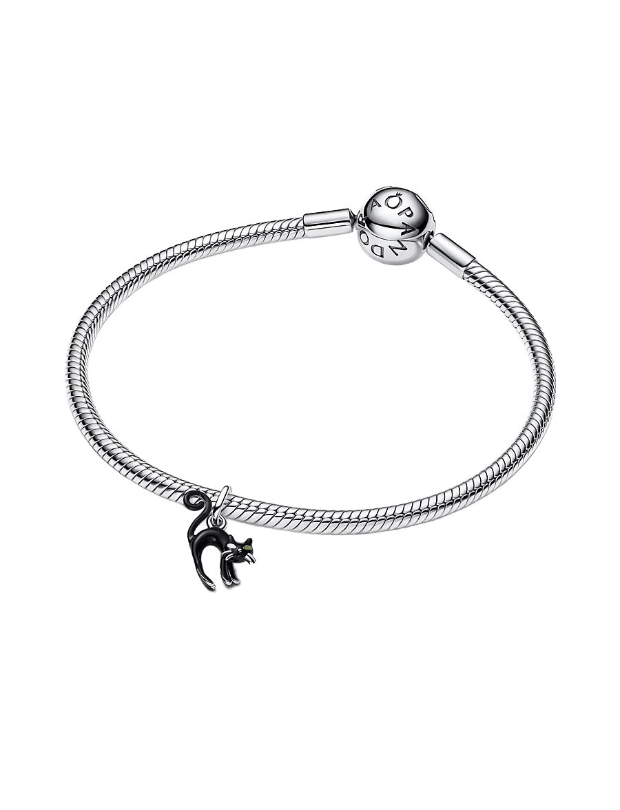 Pandora - Black Cat Dangle Charm - hängen & berlocker - black - 4