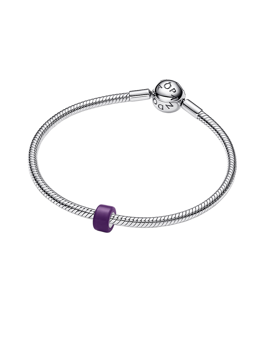 Pandora - Purple Murano Glass Mini Charm - hängen & berlocker - purple - 3