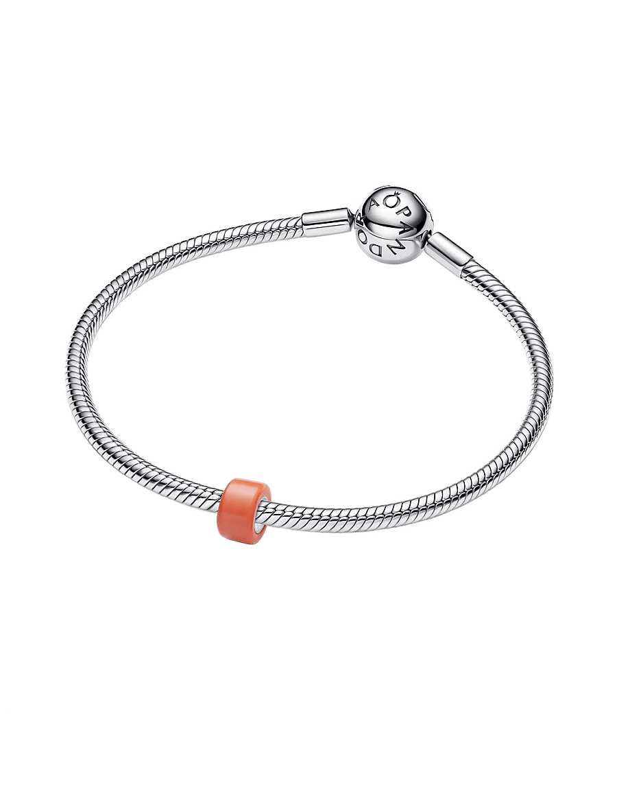 Pandora - Orange Murano Glass Mini Charm - hängen & berlocker - orange - 3