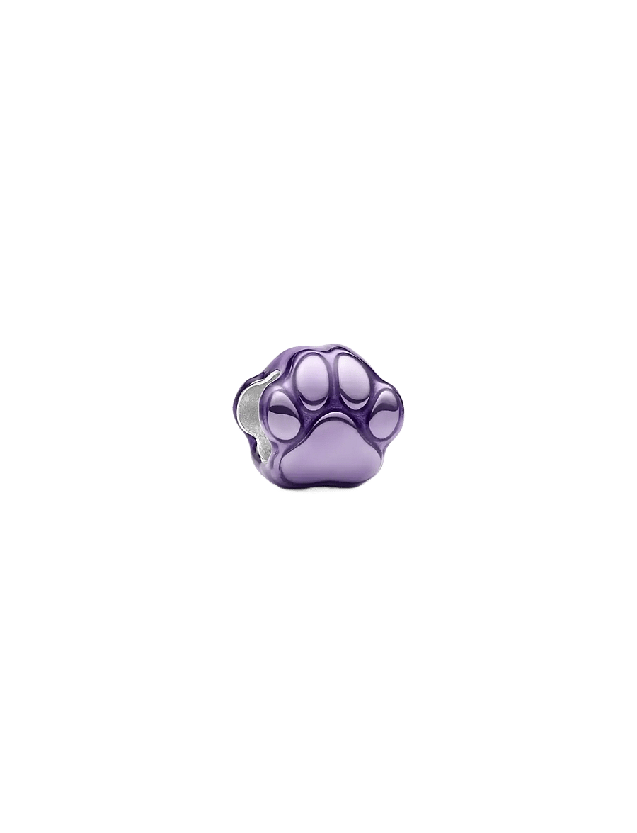 Pandora - Purple Paw Mini Charm - hängen & berlocker - purple - 0