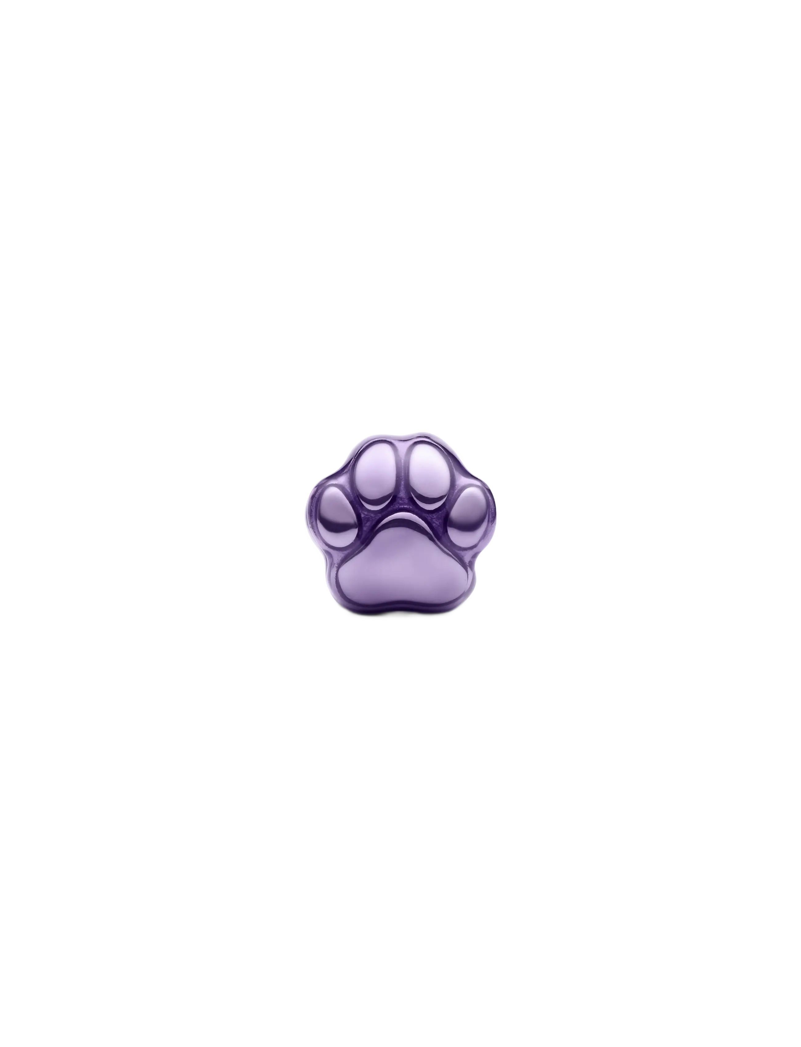 Pandora - Purple Paw Mini Charm - hängen & berlocker - purple - 1