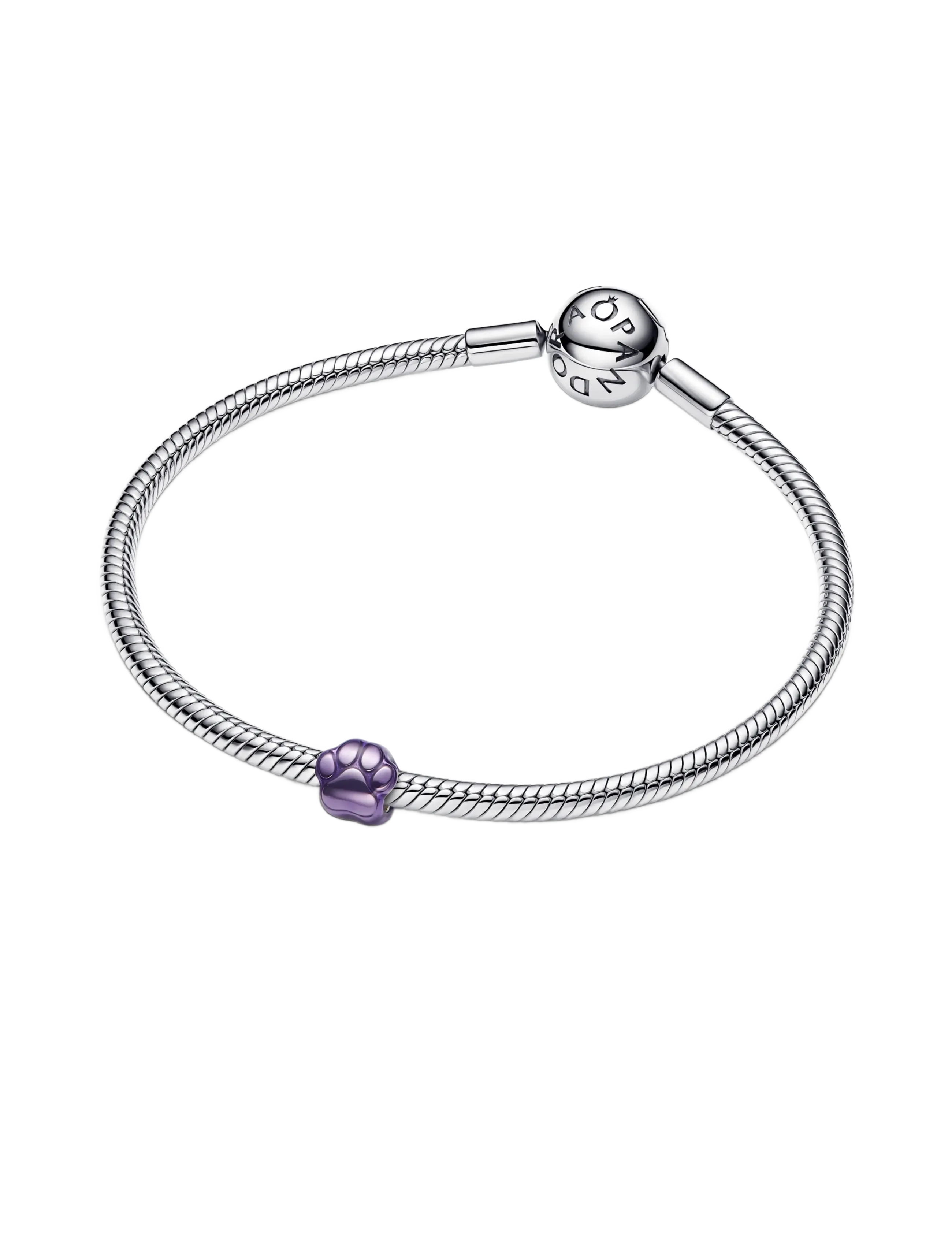 Pandora - Purple Paw Mini Charm - hängen & berlocker - purple - 2