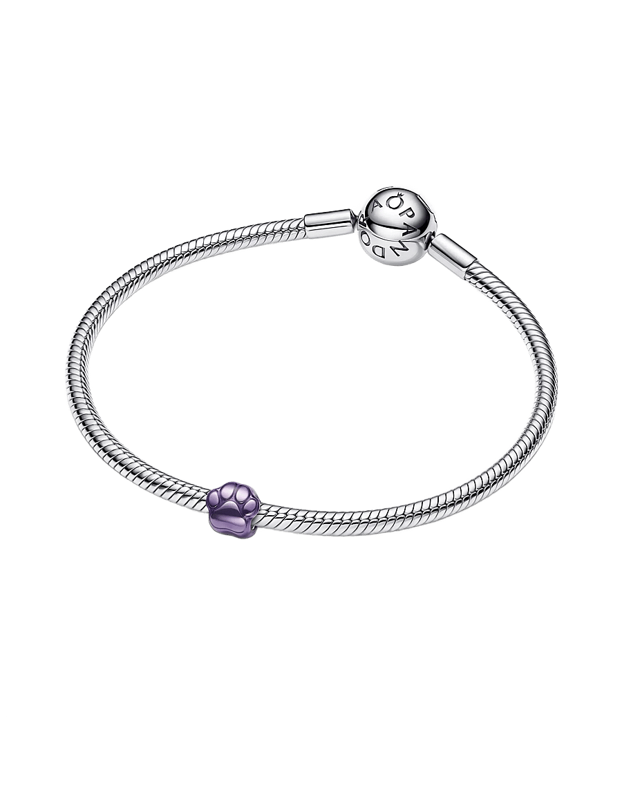 Pandora - Purple Paw Mini Charm - hängen & berlocker - purple - 2