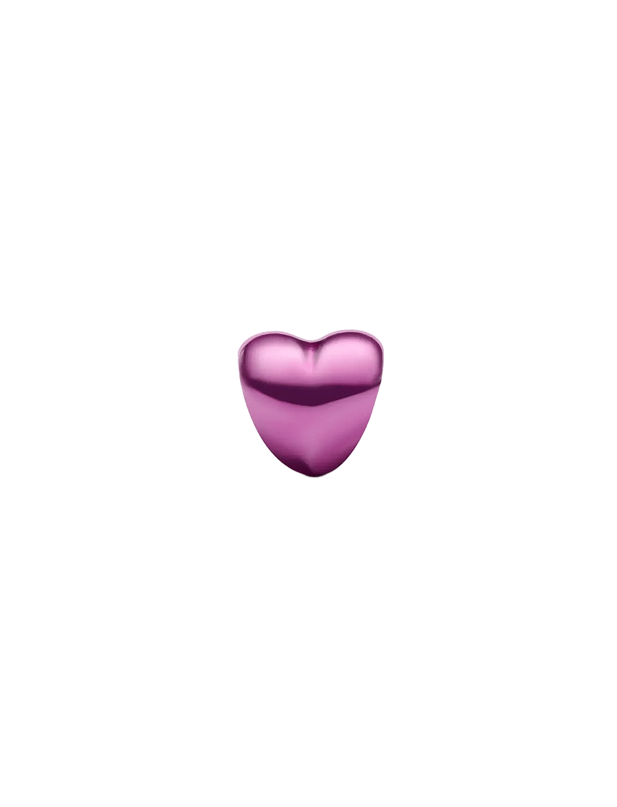 Pandora - Pink Heart Mini Charm - vedhæng - pink - 2