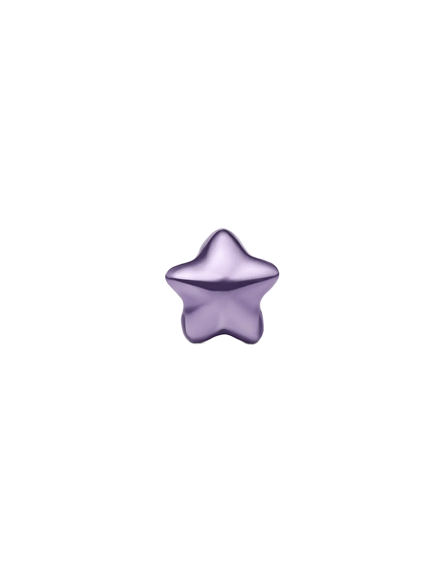 Pandora - Purple Star Mini Charm - hängen & berlocker - purple - 2