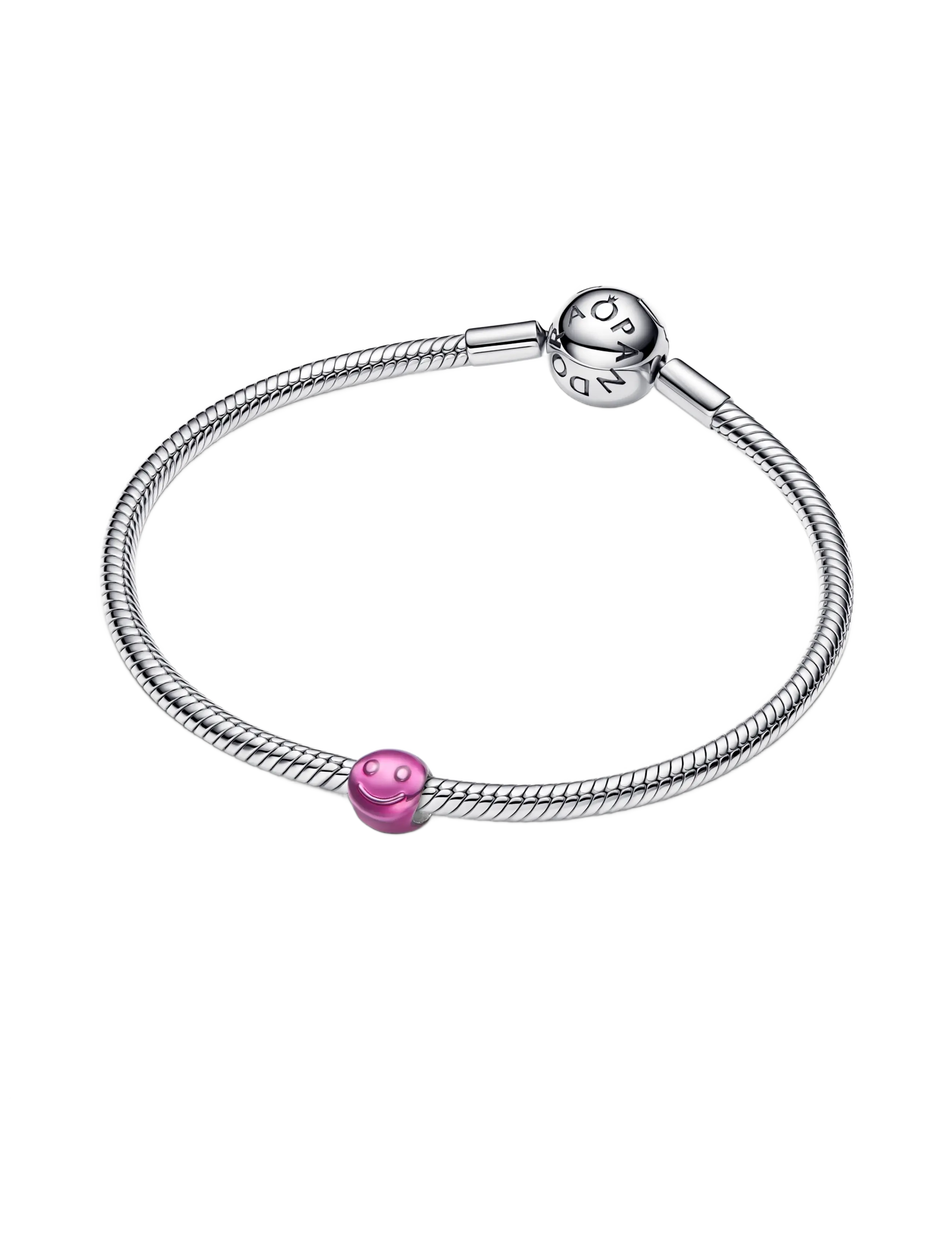 Pandora - Pink Happy Face Mini Charm - hängen & berlocker - pink - 3