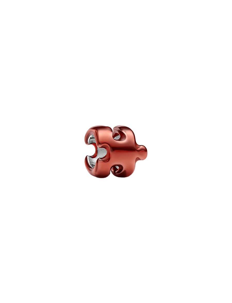 Pandora - Orange Puzzle Piece Mini Charm - hängen & berlocker - orange - 1