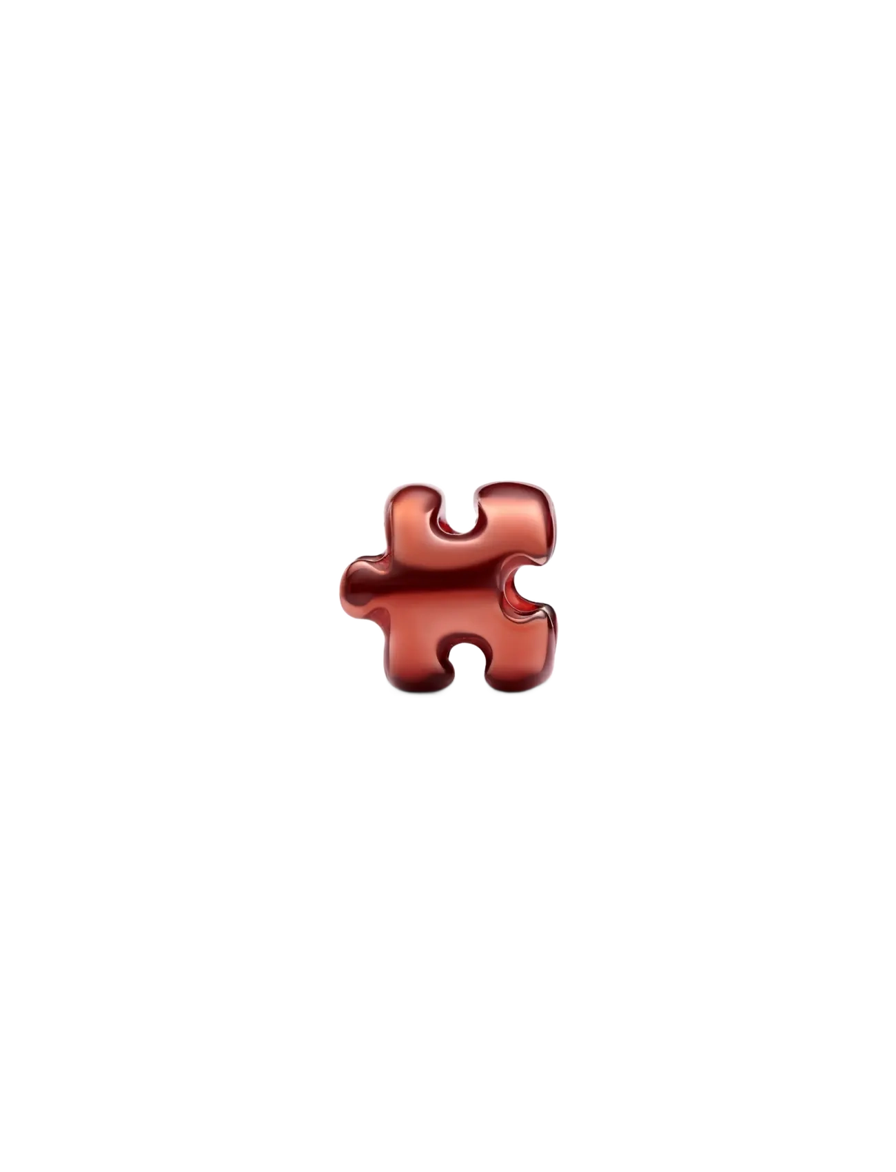 Pandora - Orange Puzzle Piece Mini Charm - hängen & berlocker - orange - 2