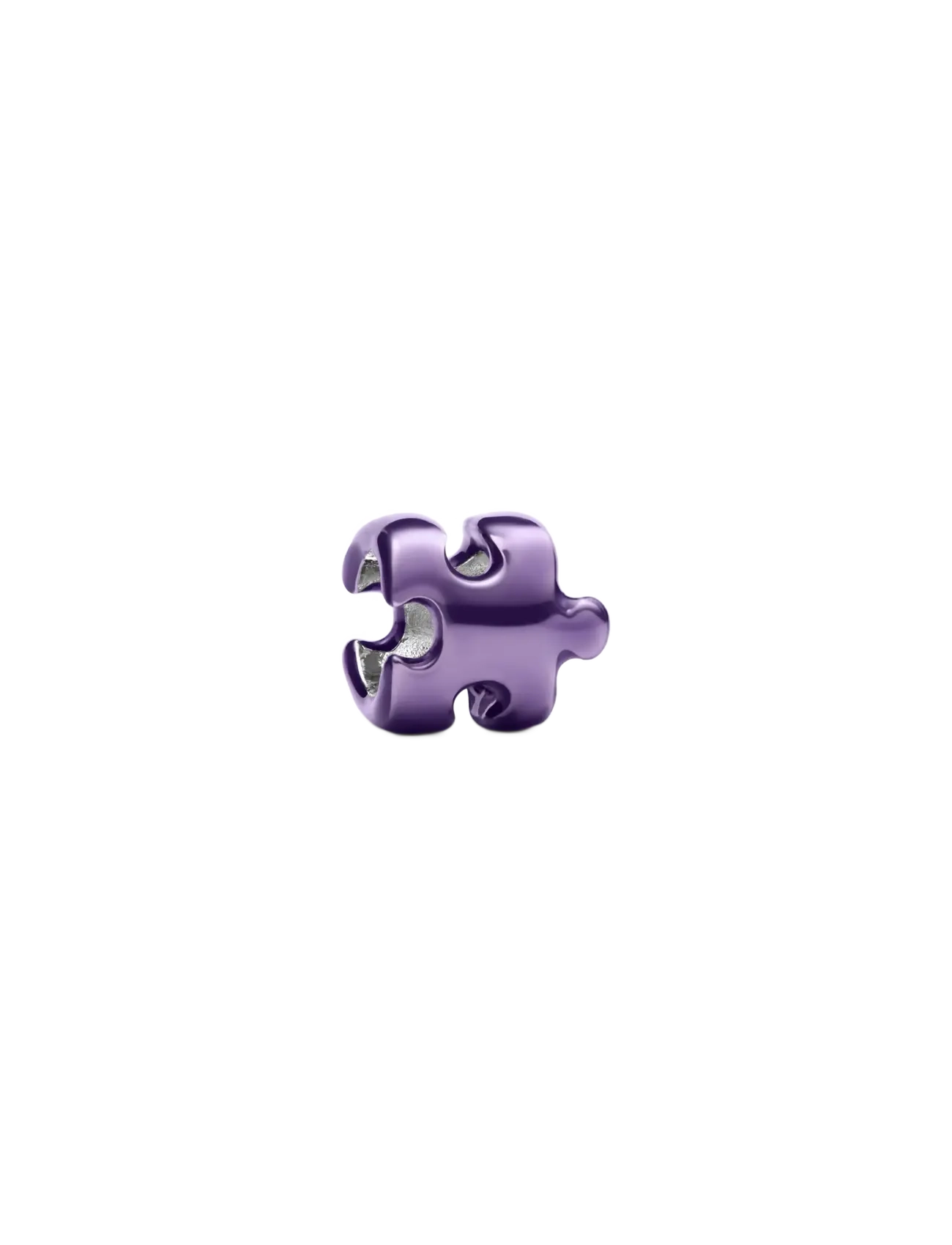 Pandora Purple Puzzle Piece Mini Charm - Accessoarer - PURPLE / purple