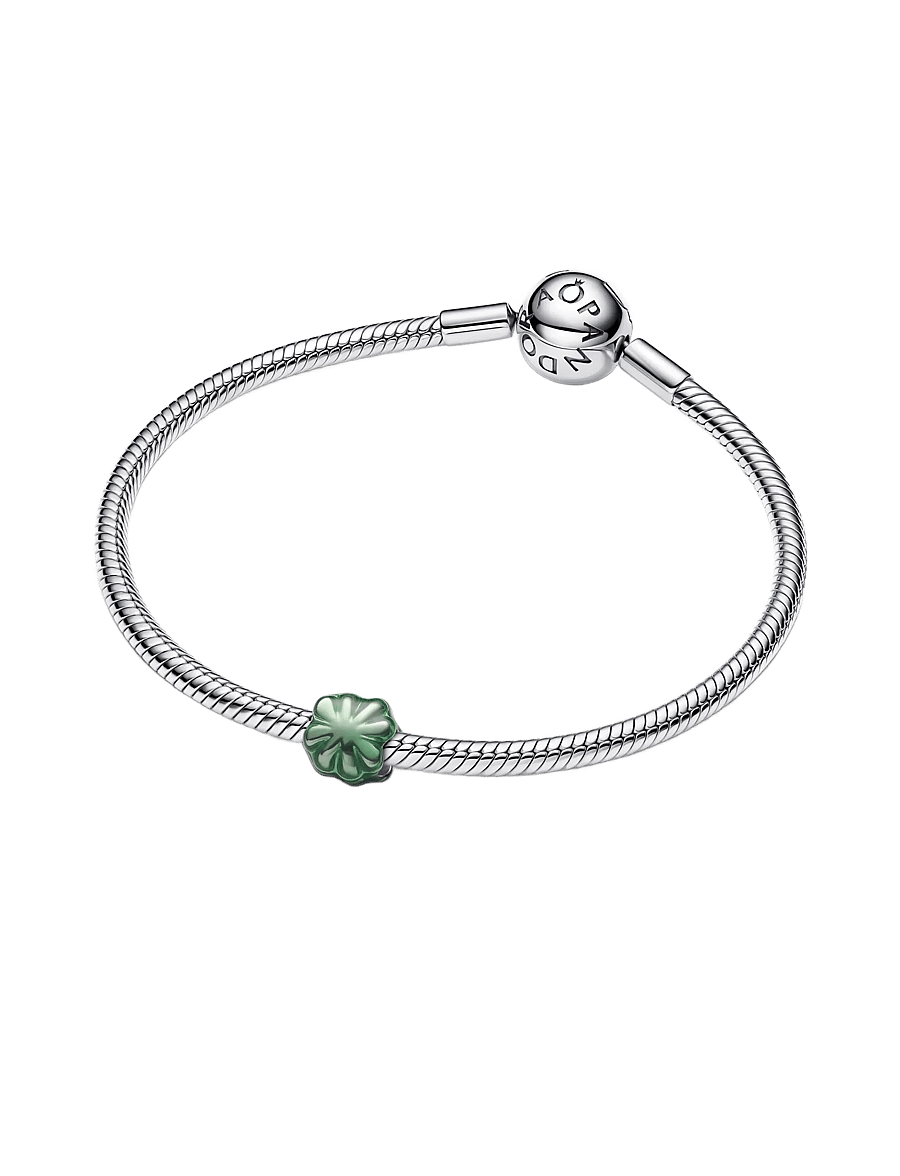 Pandora - Green Clover Mini Charm - hängen & berlocker - green - 3