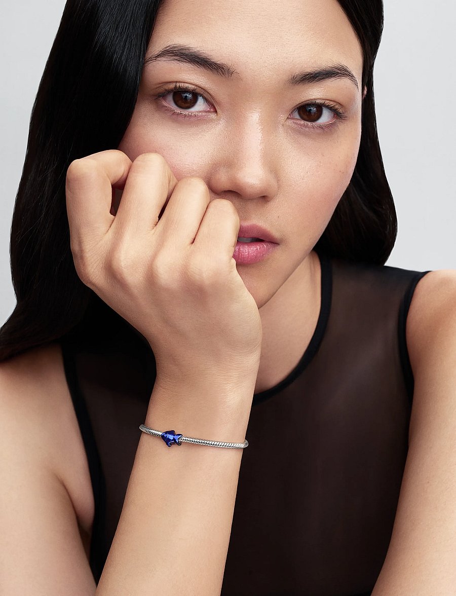 Pandora - Blue Fish Mini Charm - hängen & berlocker - blue - 0