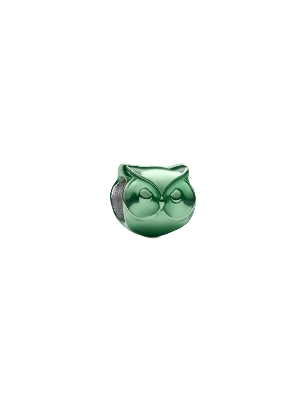 Pandora Green Owl Mini Charm - Accessoarer - GREEN / green