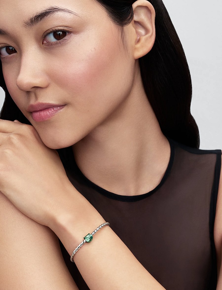 Pandora - Green Owl Mini Charm - hängen & berlocker - green - 0