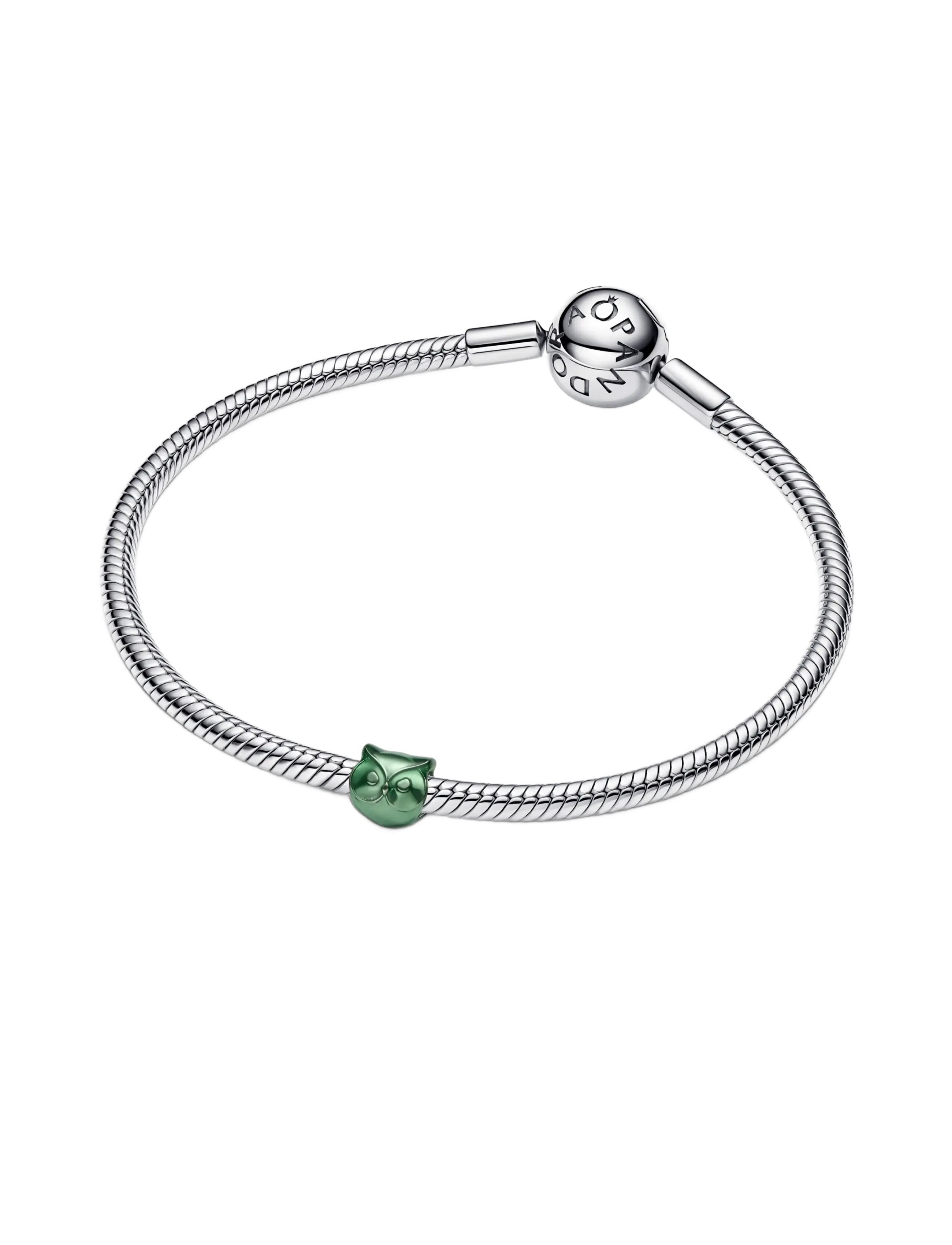 Pandora - Green Owl Mini Charm - hängen & berlocker - green - 3