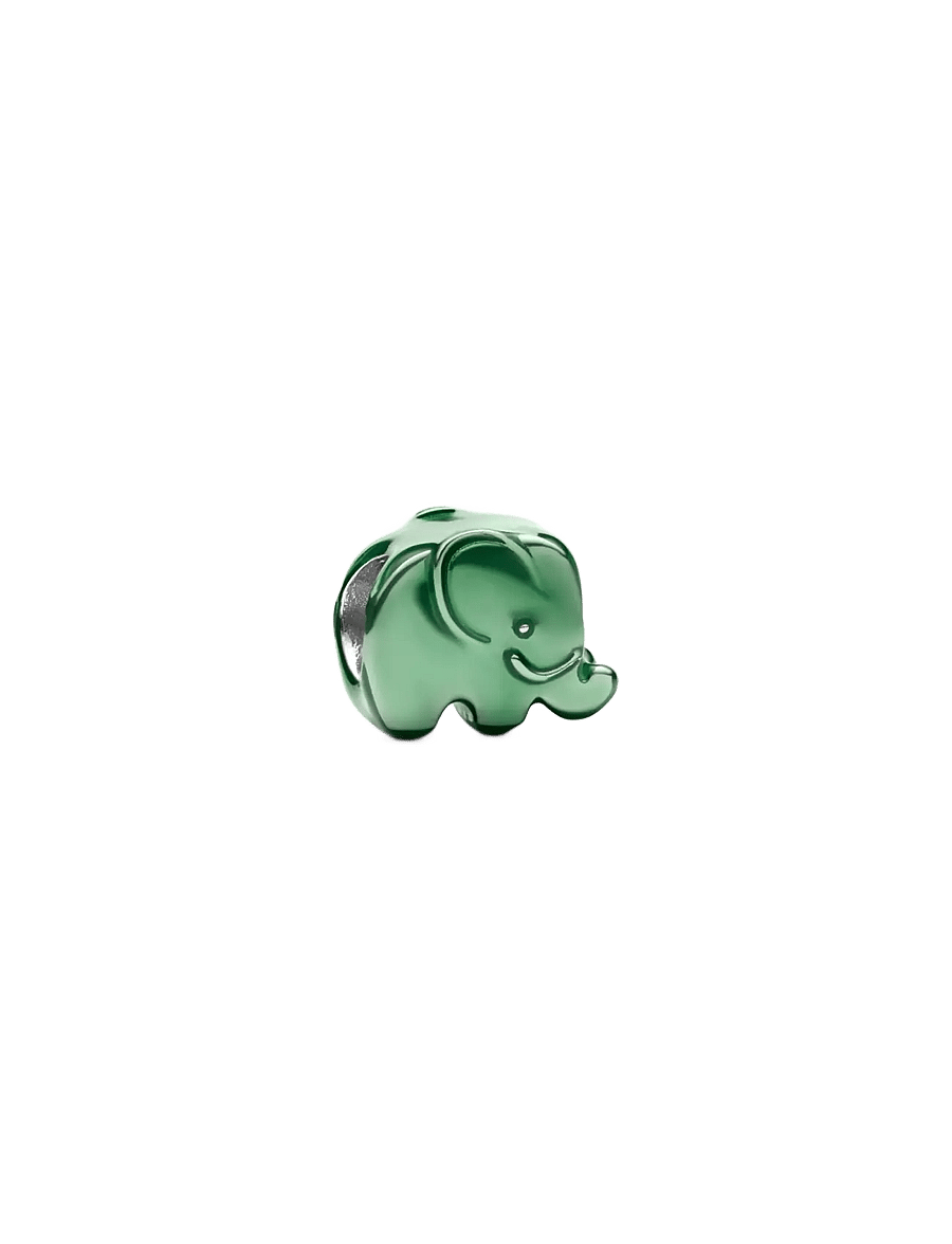 Pandora - Green Elephant Mini Charm - hängen & berlocker - green - 1