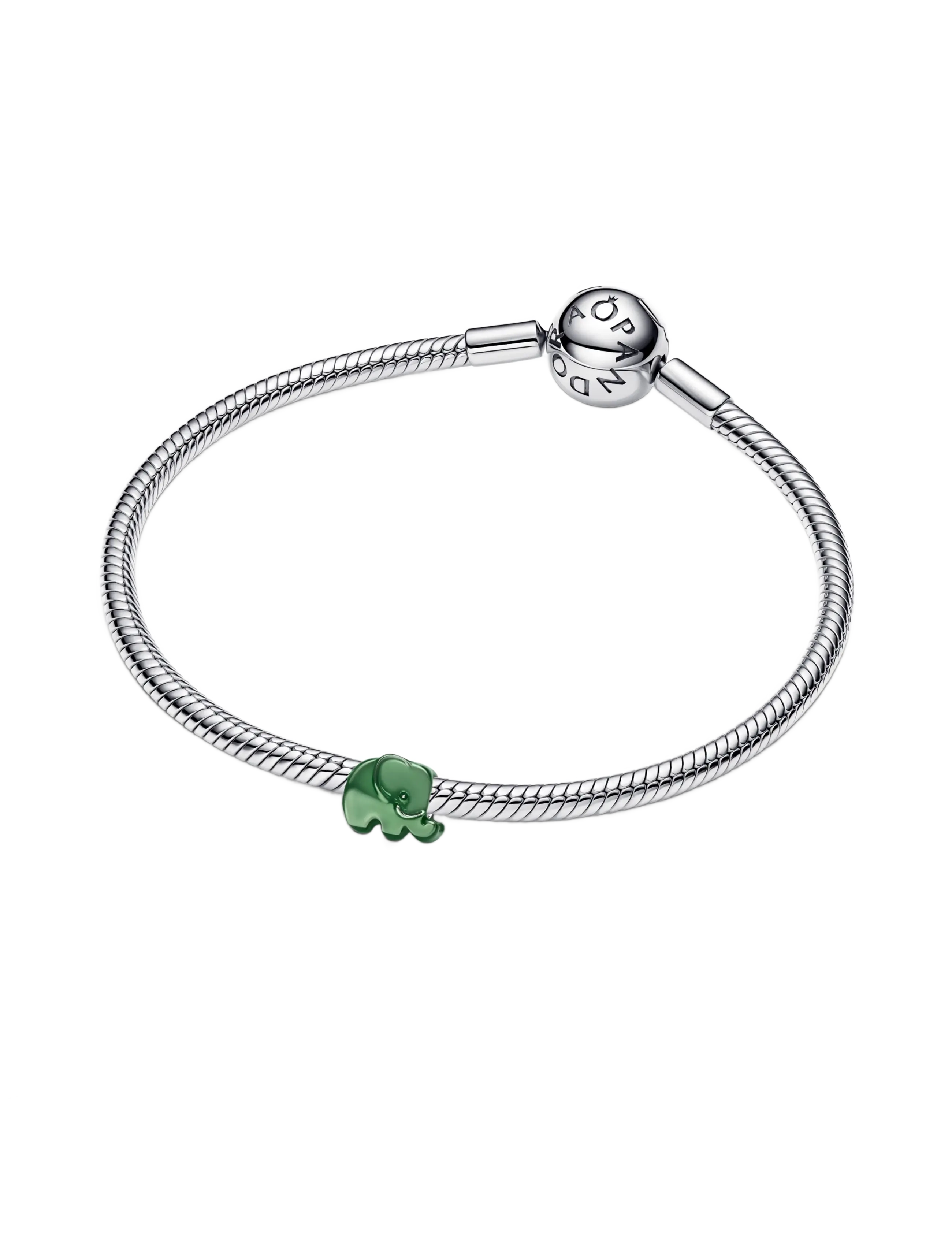 Pandora - Green Elephant Mini Charm - hängen & berlocker - green - 3