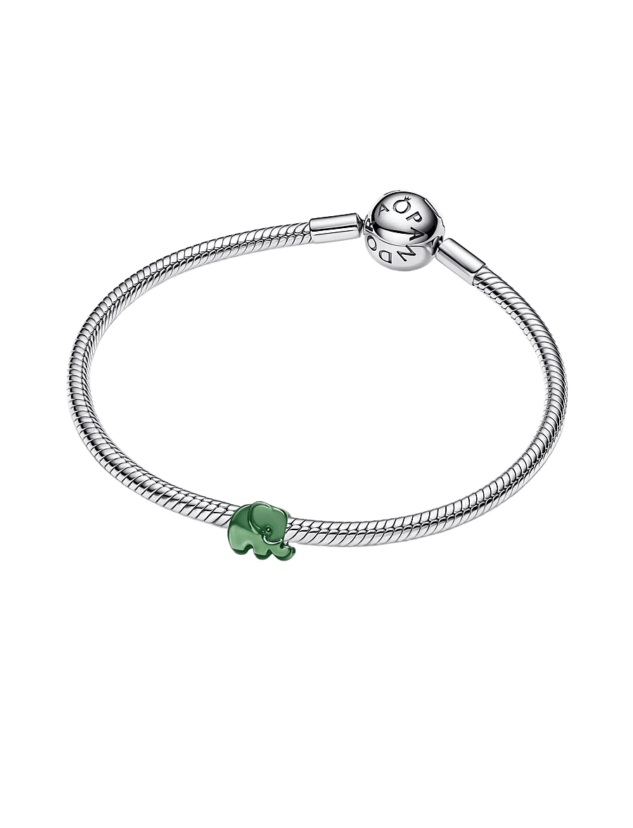 Pandora - Green Elephant Mini Charm - hängen & berlocker - green - 3