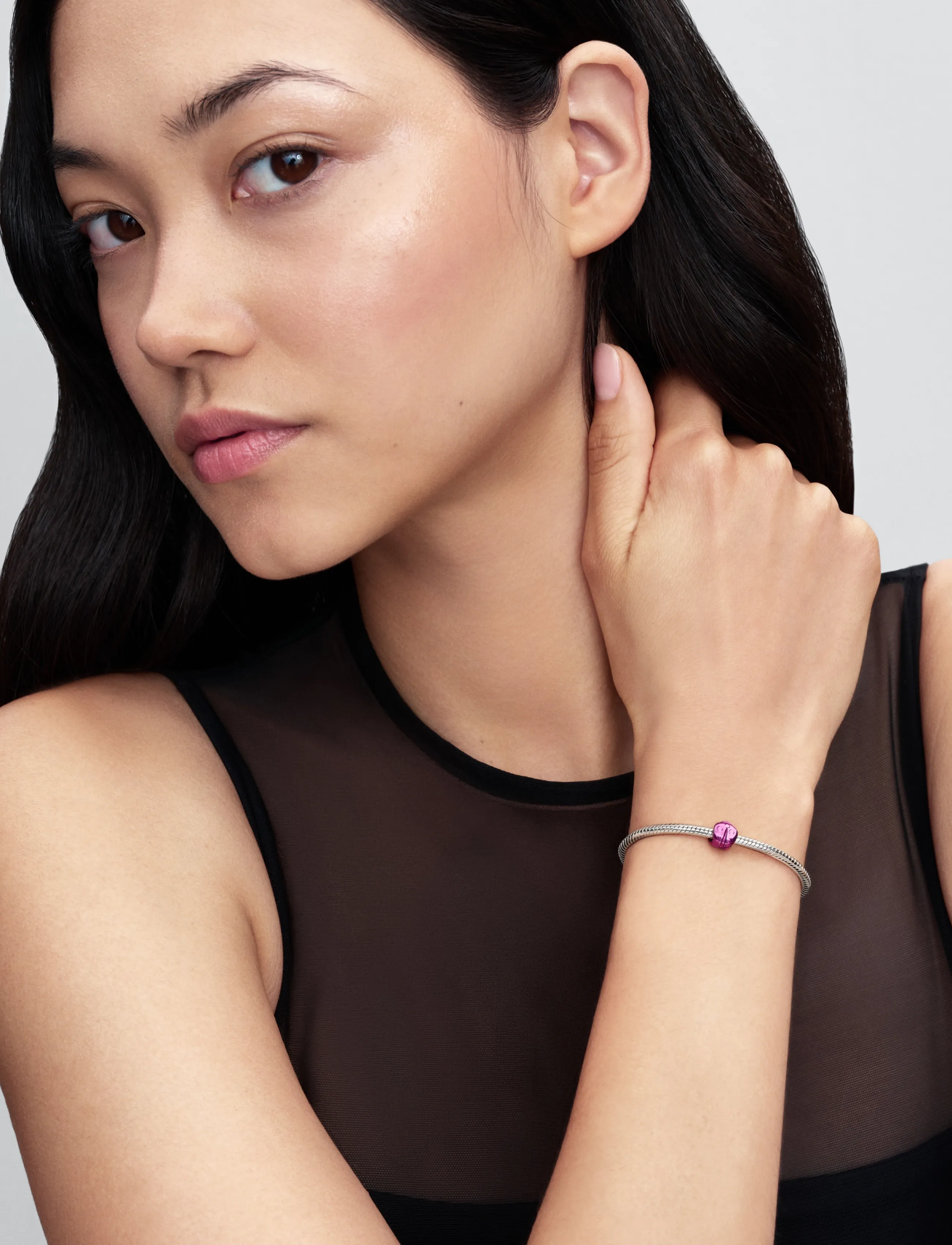 Pandora Pink Ladybird Mini Charm, Mariehøne Mini Charm, Pink, Str: ONE SIZE