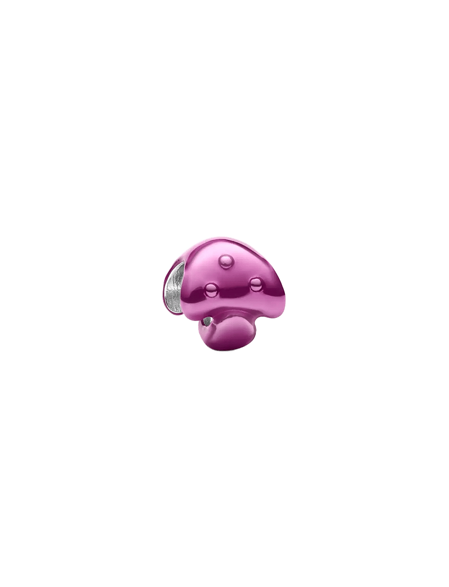 Pandora - Pink Mushroom Mini Charm - hängen & berlocker - pink - 1