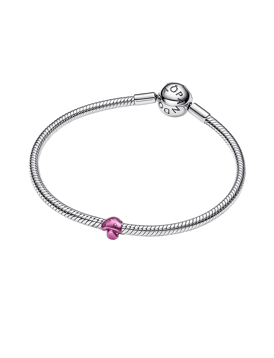 Pandora - Pink Mushroom Mini Charm - hängen & berlocker - pink - 3