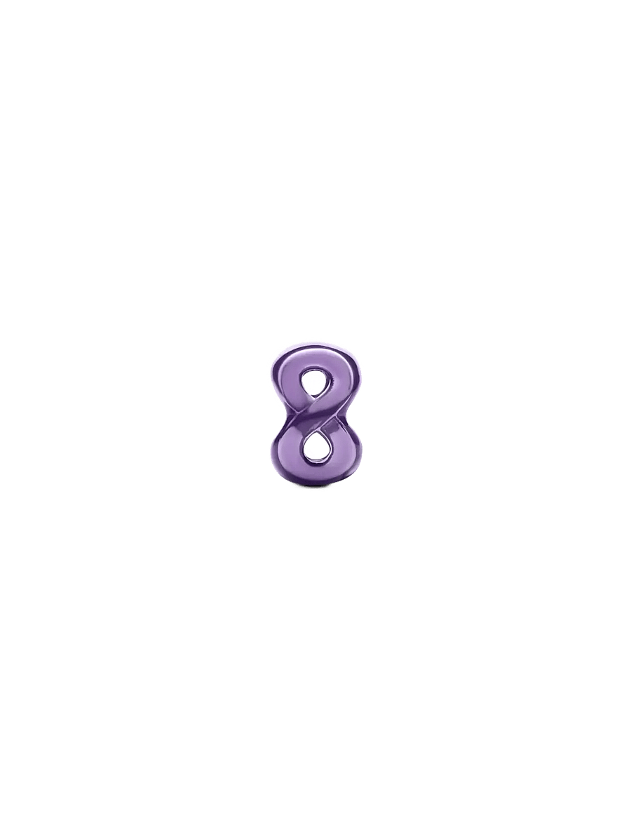 Pandora - Purple Infinity Mini Charm - hängen & berlocker - purple - 2