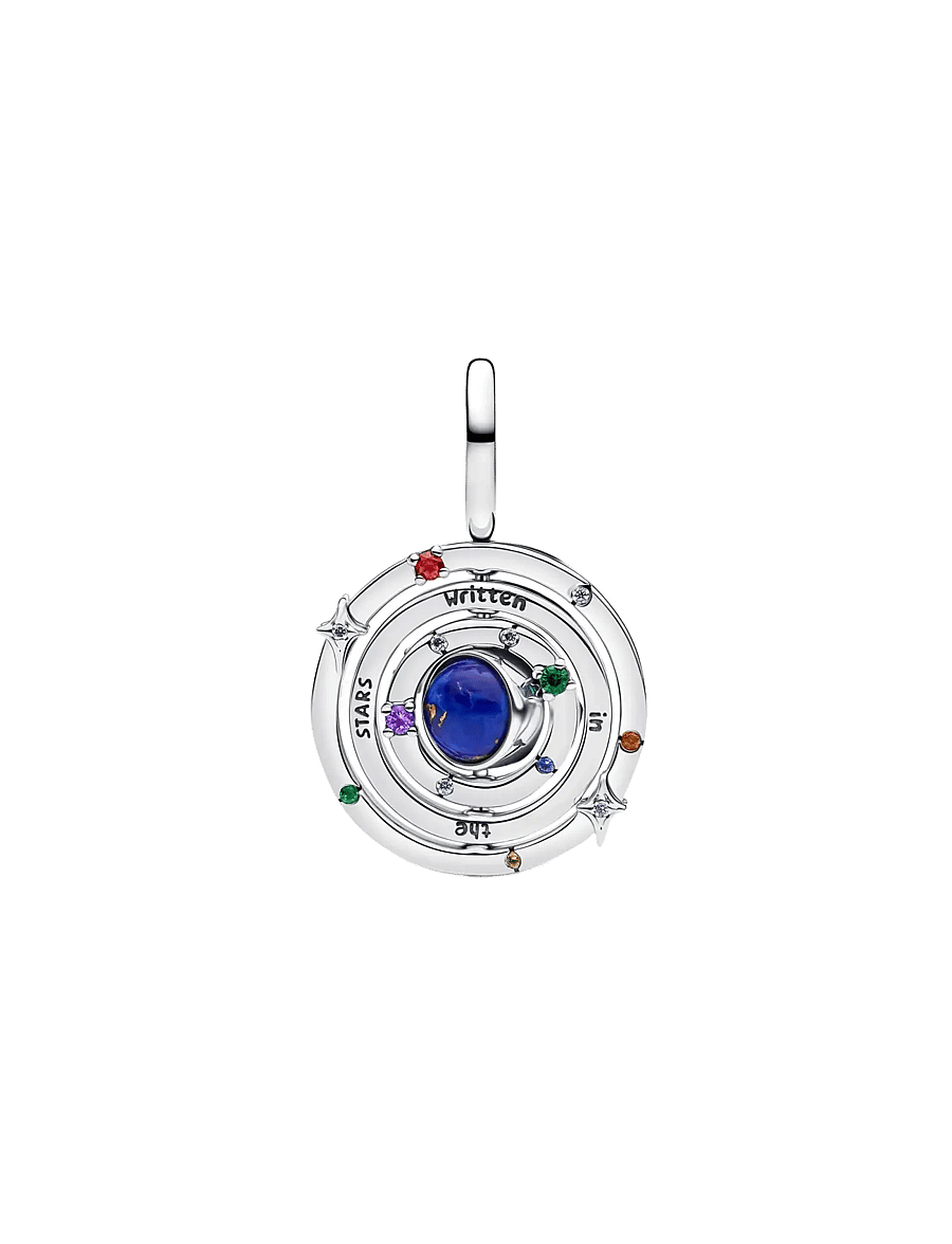 Pandora - Spinning Armillary Sphere Dangle Charm - blue - 2