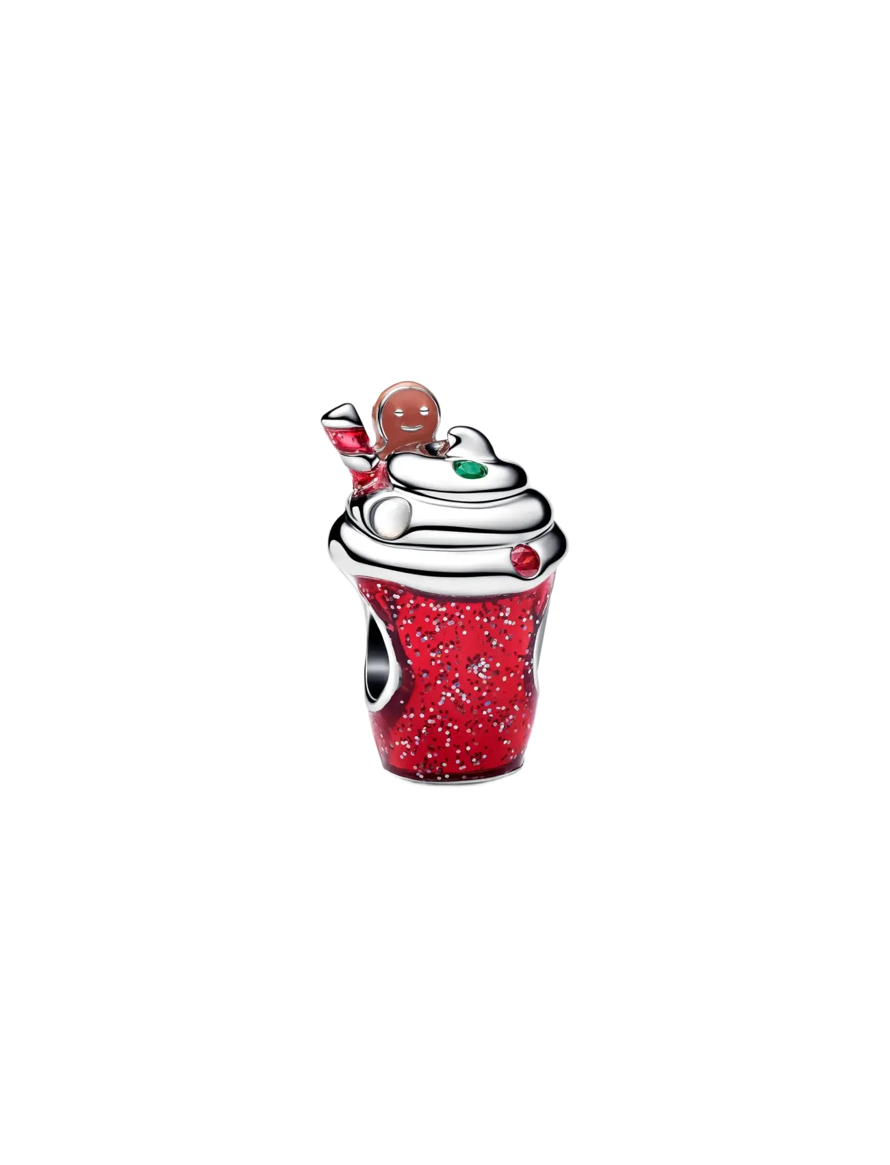 Pandora Gingerbread Drink Charm - Vedhæng - RED / red