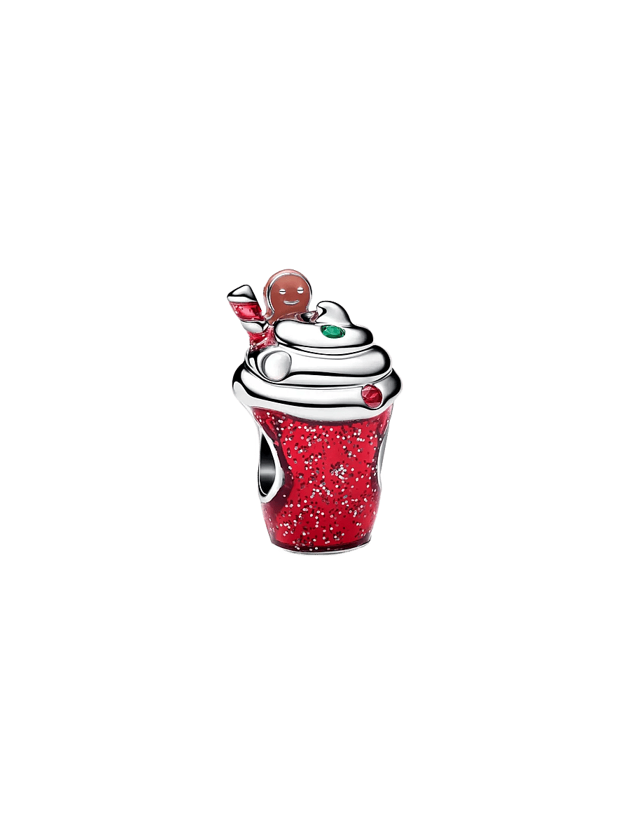 Pandora - Gingerbread Drink Charm - anhänger - red - 1