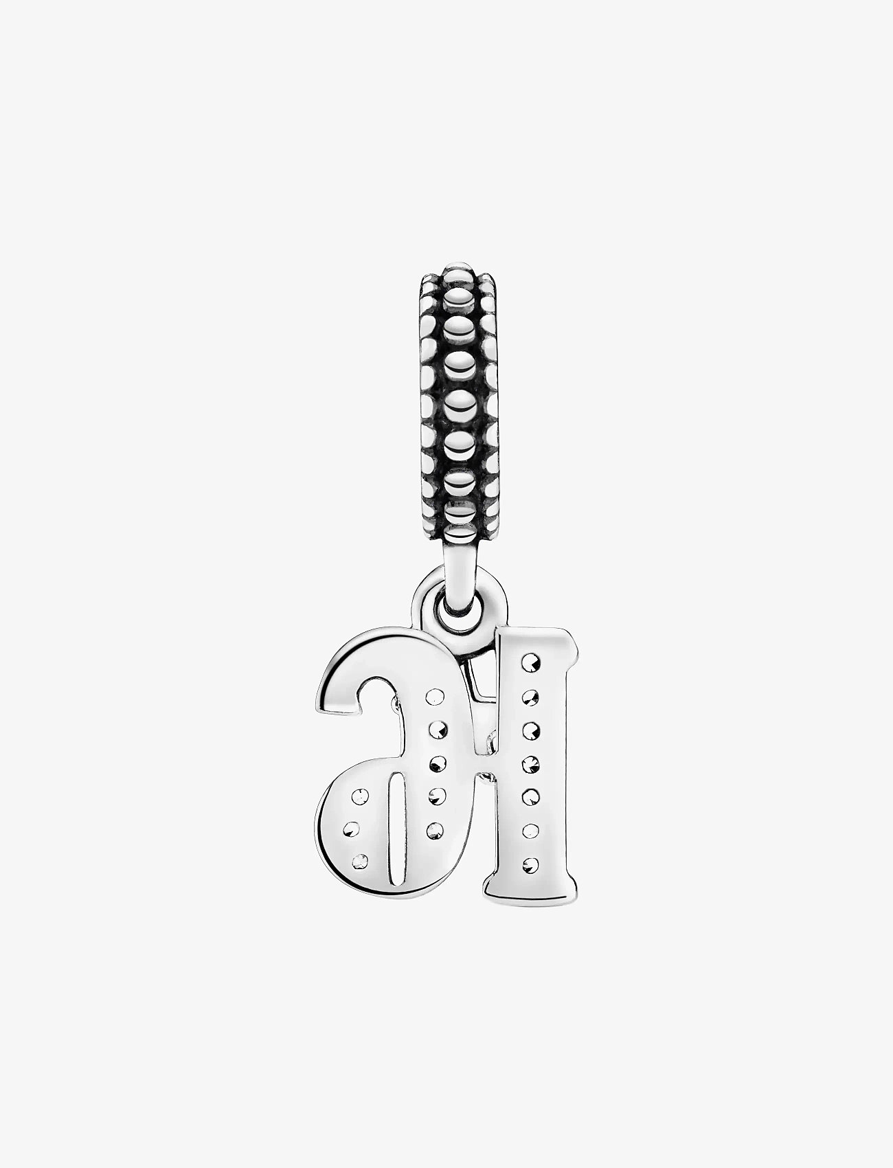 Pandora - 16 silver dangle with clear cubic zirconia - vedhæng - clear - 2