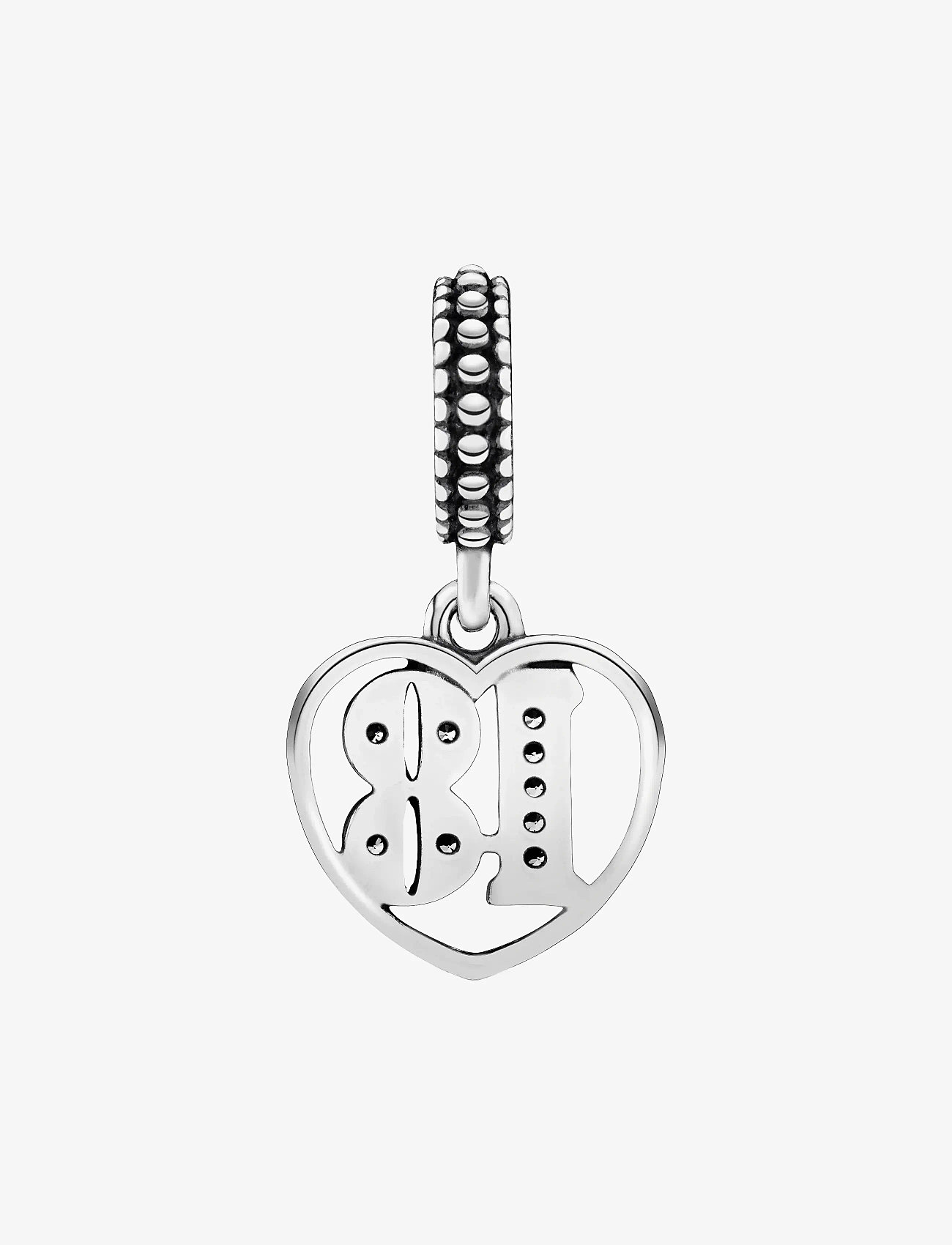 Pandora - 18 silver dangle with clear cubic zirconia - vedhæng - clear - 2