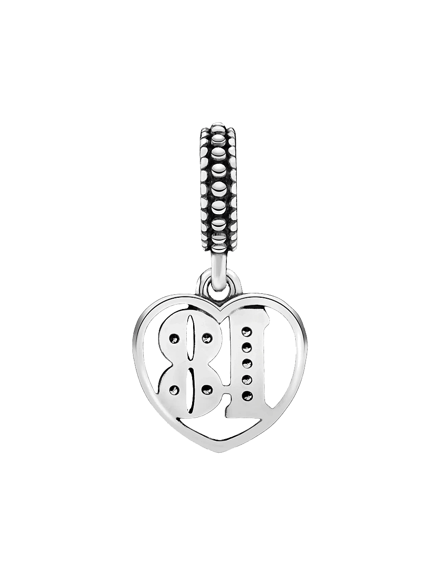 Pandora - 18 silver dangle with clear cubic zirconia - anhänger - clear - 2