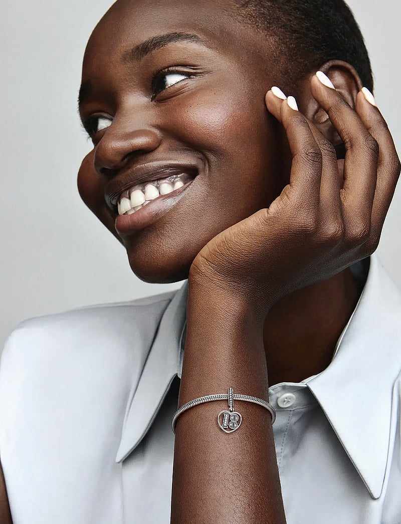 Pandora - 18 silver dangle with clear cubic zirconia - hängen & berlocker - clear - 0