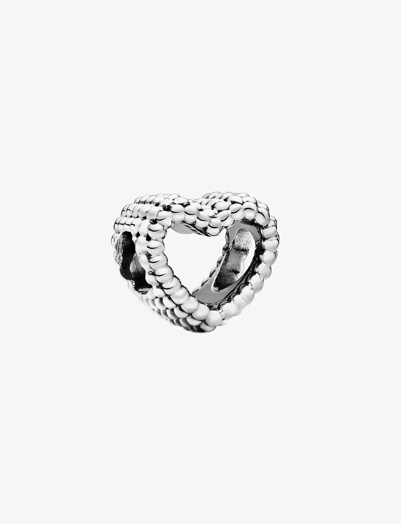 Pandora - Beaded heart silver charm - anheng - no color - 1
