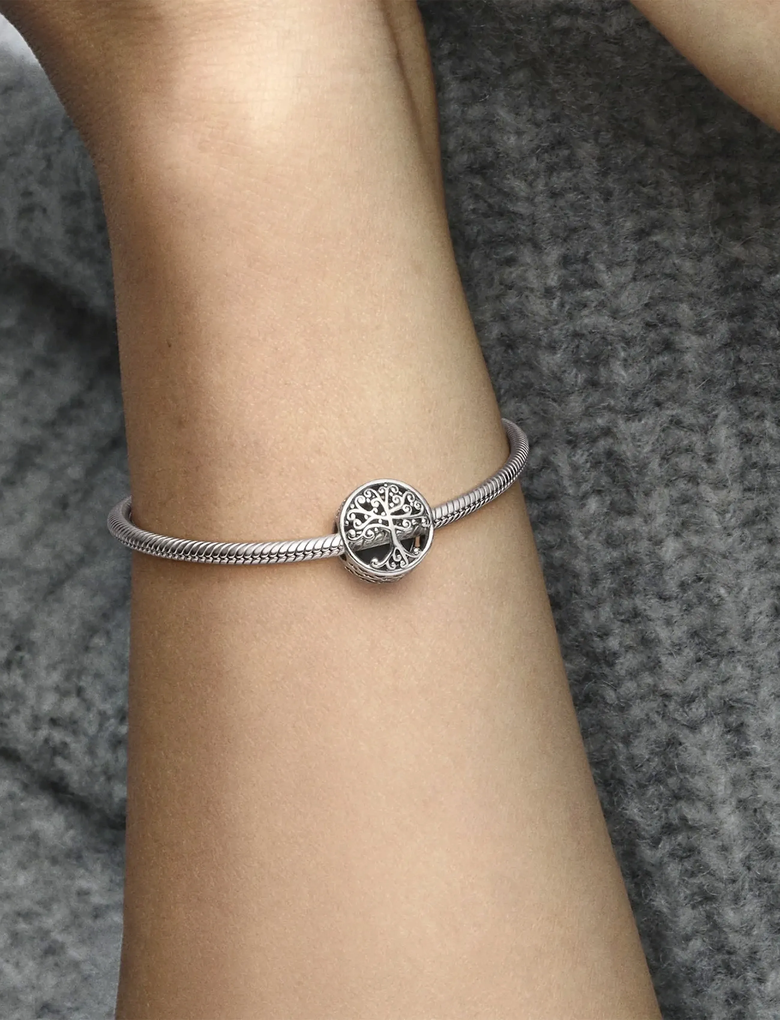 Family Tree Silver Charm 2