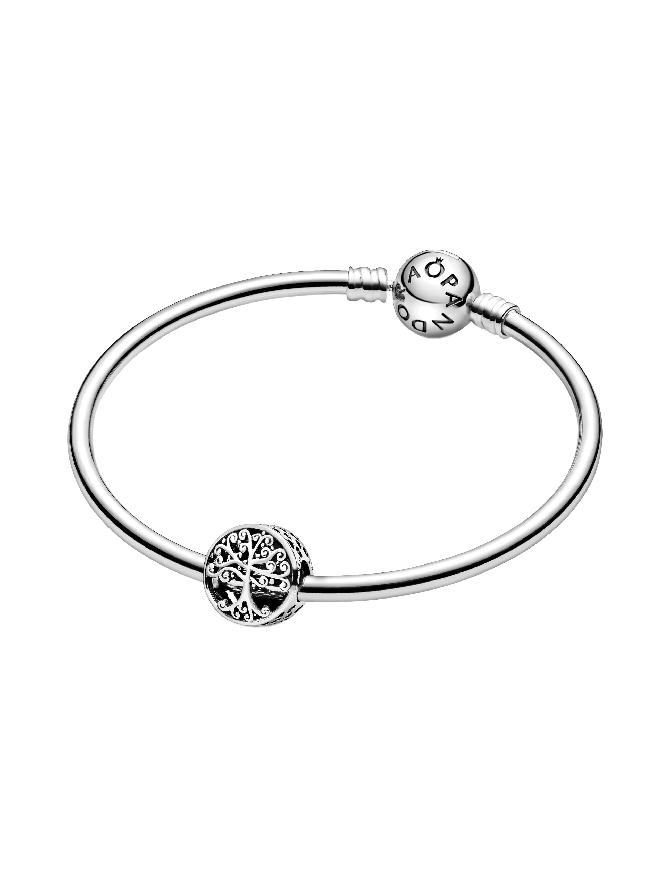 Pandora - Family tree silver charm - riipukset - no color - 3