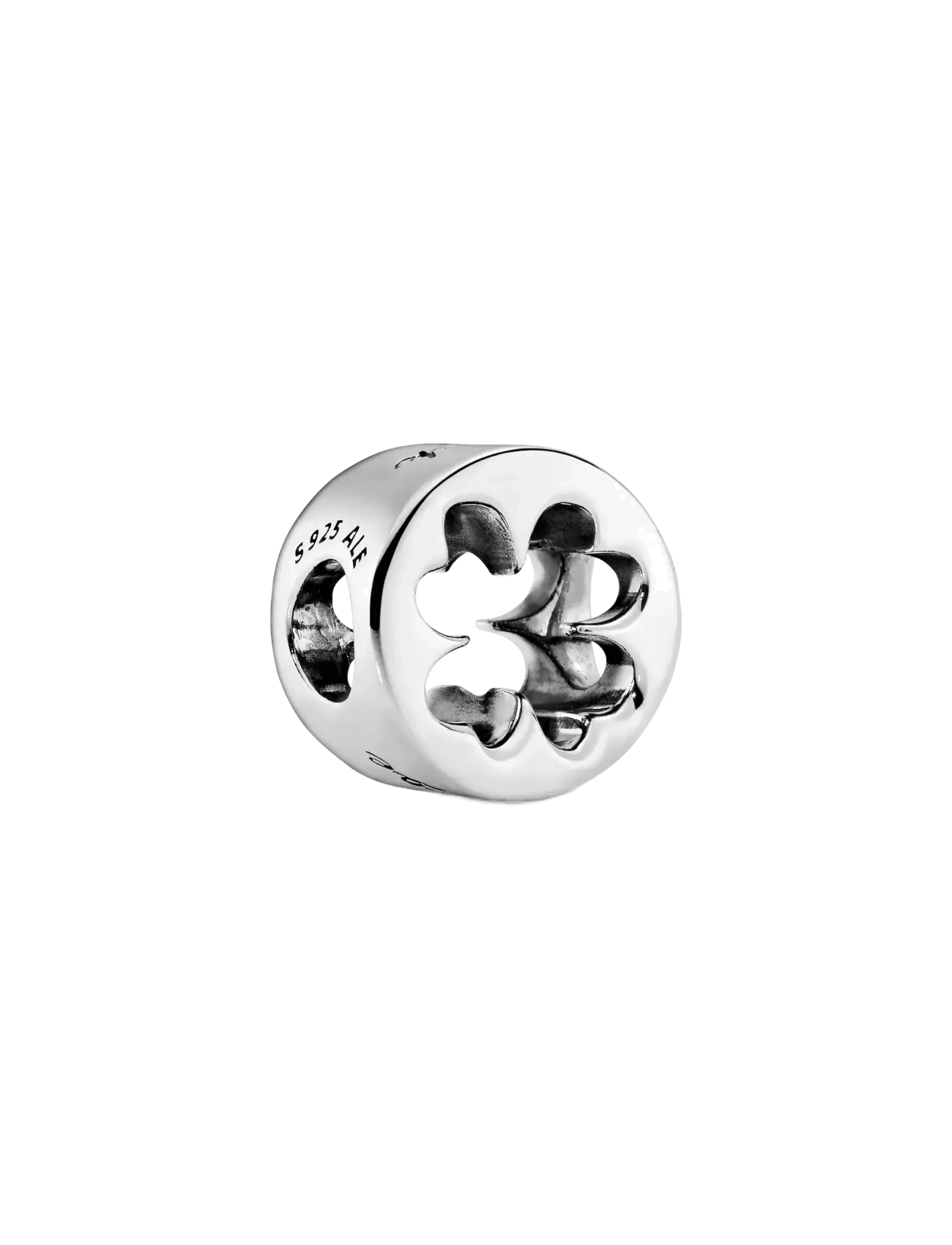 Openwork clover silver charm - NO COLOR