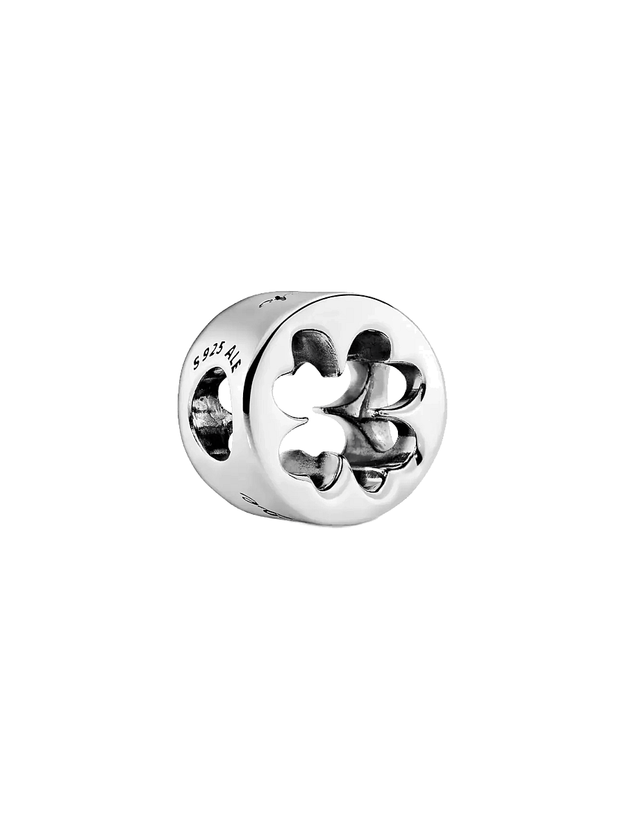 Pandora - Openwork clover silver charm - hangers - no color - 1