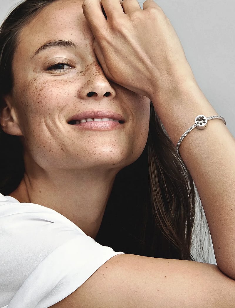 Pandora - Openwork clover silver charm - anhänger - no color - 0