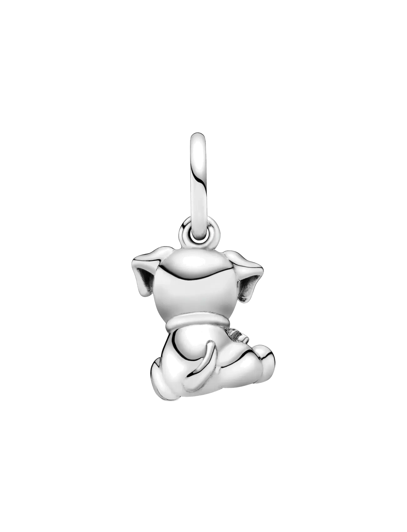 Pandora - Labrador dog silver dangle with black enamel - pendants - black - 2
