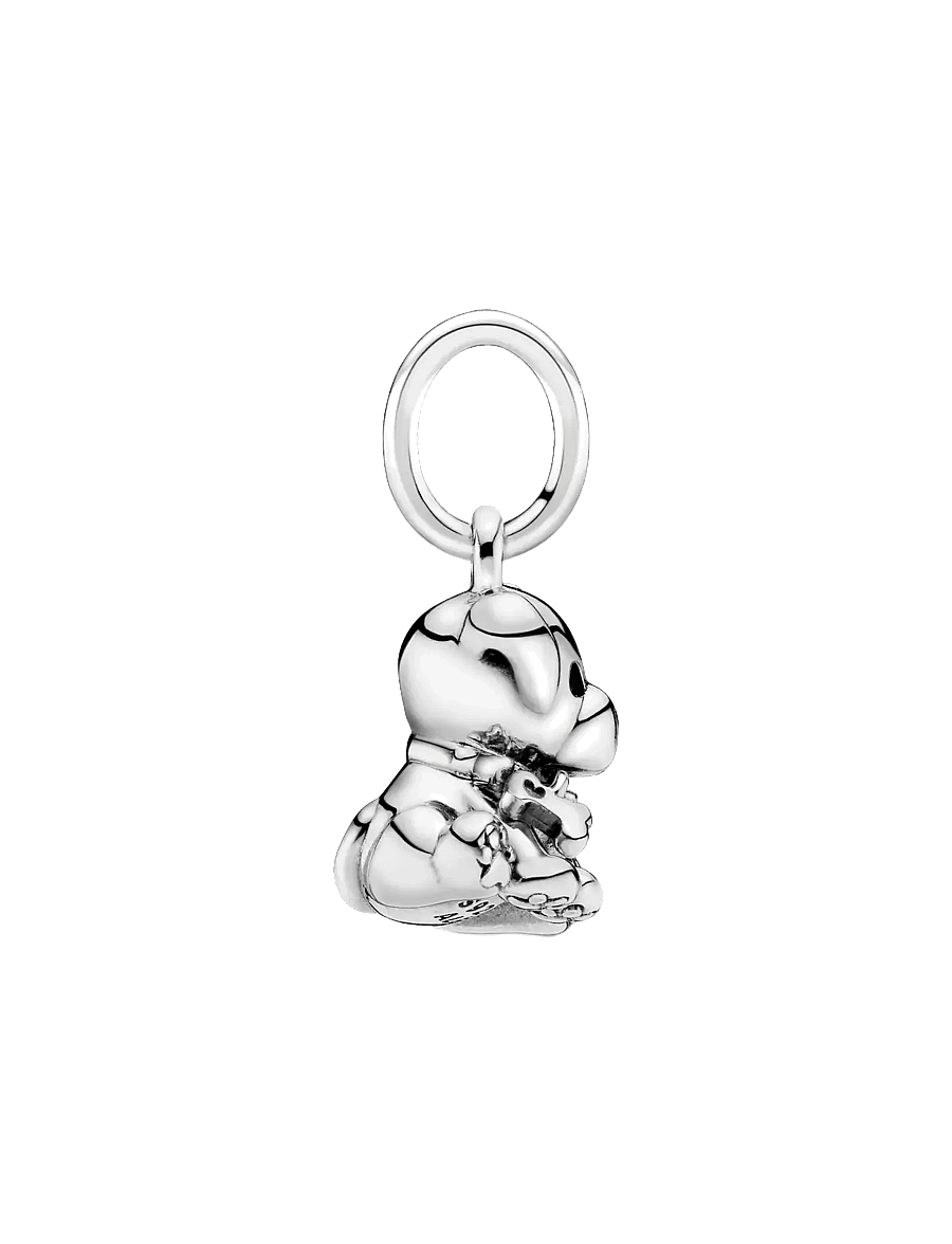 Pandora - Labrador dog silver dangle with black enamel - anhänger - black - 3