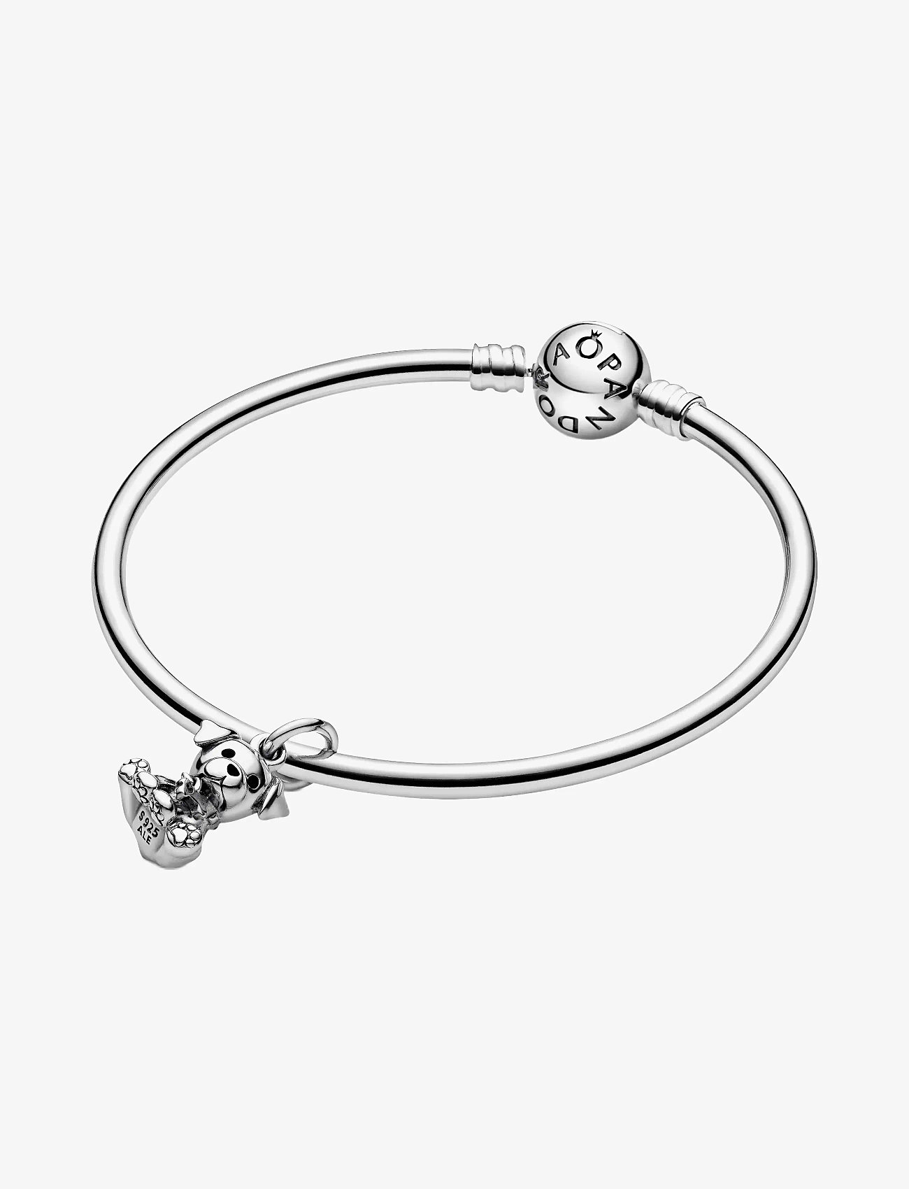 Pandora - Labrador dog silver dangle with black enamel - anhänger - black - 4
